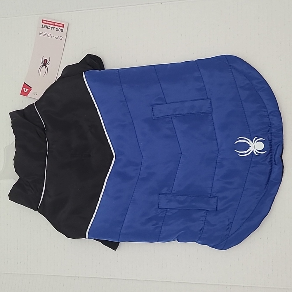 NWT Spyder Black and Blue Dog Jacket Size XL